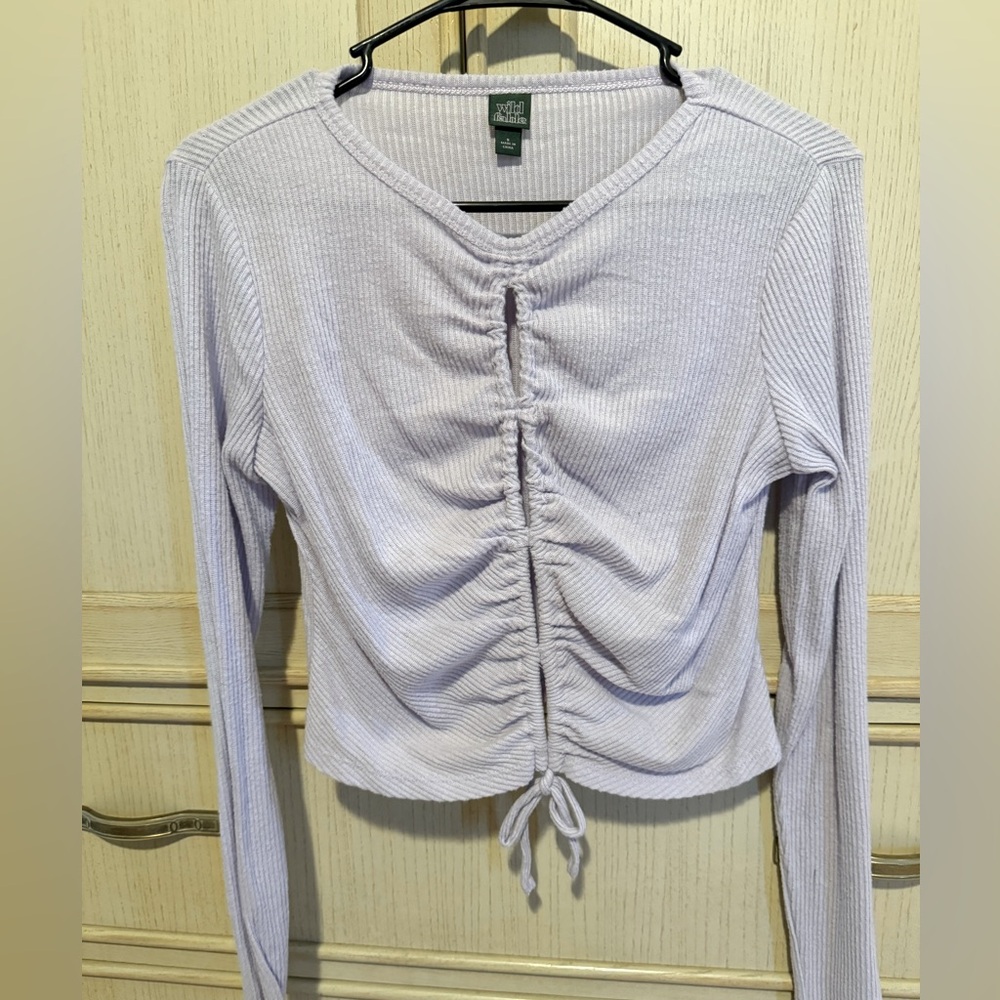 Lavender crop top